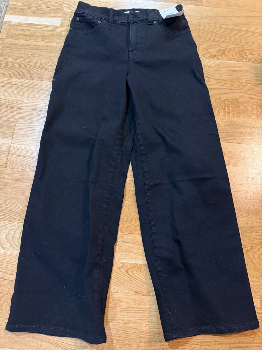 Madewell Black Vintage Wide-Leg Jeans -petite